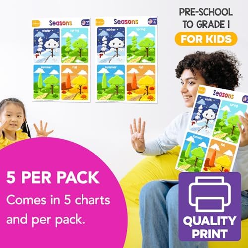 FoldCard Seasons Chart Educational Poster 8.5x11 5pk - Image 4