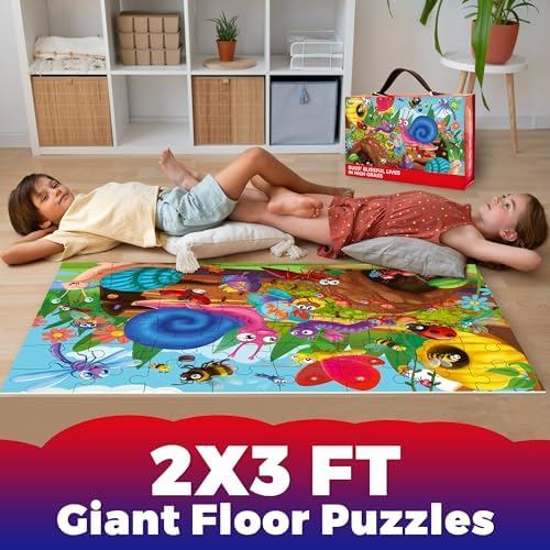 Giant Floor Puzzles for Kids Ages 4-6 - 2x3 Feet Extra-Thick 48 Pieces - Image 5