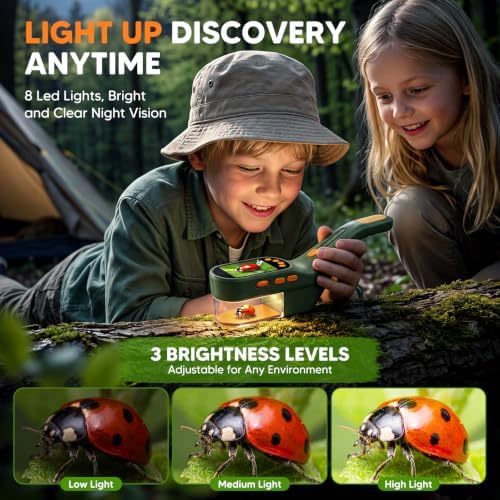 Bug Catcher for Kids with Kids Microscope, 500X Zoom Camera Toy - Image 5