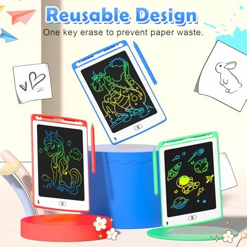 LCD Writing Tablet for Kids, 8.5 Inch Colorful Doodle Board Drawing Tablet, Educational Learning Toys Birthday Gifts for Boys Girls Age 3 4 5 6 7 8 (24 Pack) - Image 4