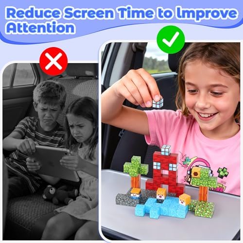 SYSKENI 35PCS Mini Farm Magnetic Blocks Travel Set for Kids Ages 3-5 4-8 - Image 5