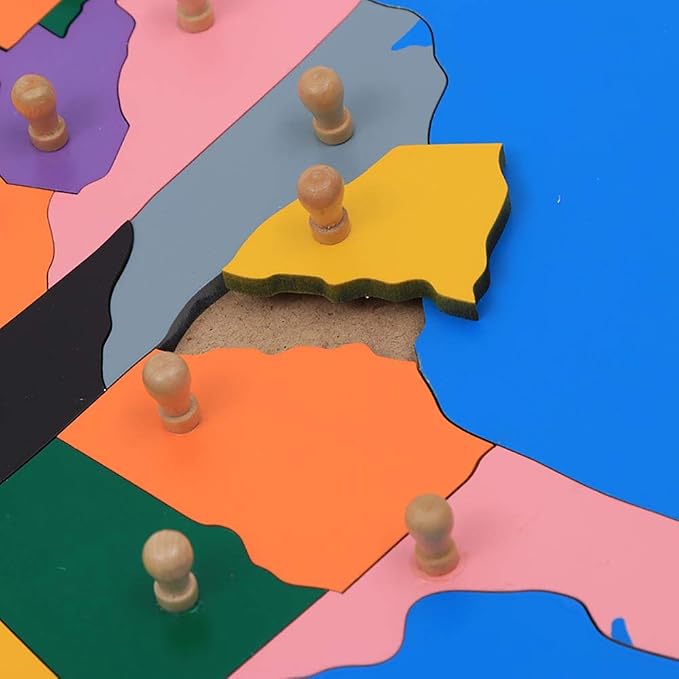 Montessori Puzzle Map of USA (with Labeled Control Map) - Image 5