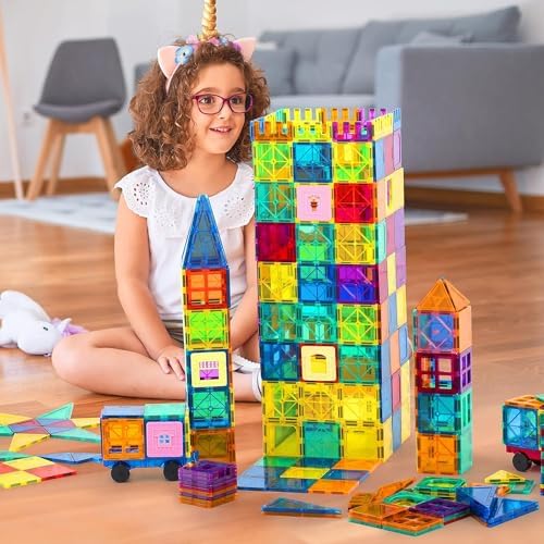 Anbalulu Magnetic Building Tiles,Magnetic Toys for Boys and Girls - Image 6