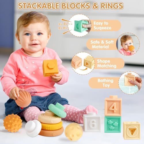 6-in-1 Montessori Baby Toy Set with Musical Instruments Toddler Baby Gift - Image 5