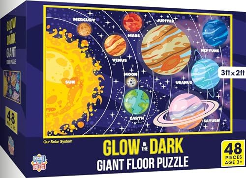 Glow in The Dark - Our Solar System 48 Piece Floor Puzzle by MasterPieces