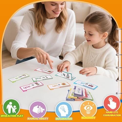 Phonics Word Family Flip Books, 30 Word Families for Kids Learning to Read - Image 4