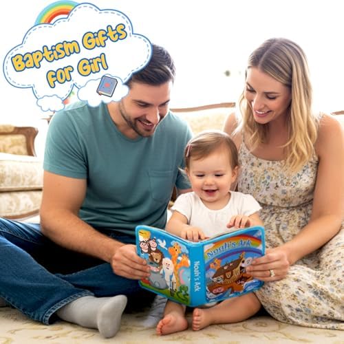 Noah's Ark Toy Busy Book for Toddlers 1-3 - Baptism Gifts for Boys & Girls - Montessori Toys for 1 Year Old，Learning Educational Sensory Activity Book,Birthday Toddlers Gifts for Travel Airplane - Image 6