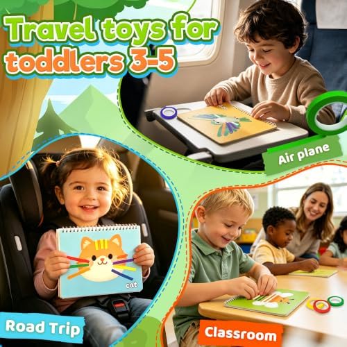 Tape Activity Book for Kids Ages 3-5, Travel Activities for Toddlers - Image 5