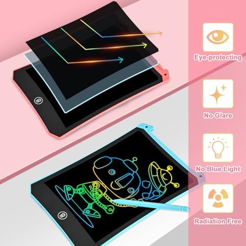 cimetech Toddler Girl Gifts, LCD Writing Tablet, Travel Essentials Toys - Image 3