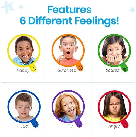 hand2mind Feelings Family Hand Puppets and See My Feelings Mirror | Social Emotional Learning Activities - Image 6