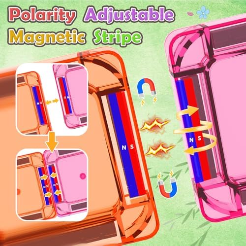 ORZbb 65PCS Mini Magnetic Tiles Toddler Travel Essentials Set with Case, Magnetic Building Blocks Sensory Montessori Preschool Learning Toys Gifts for 3-8 Year Old Boys Girls - Image 4