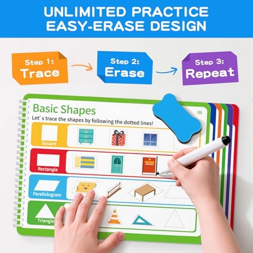 Preschool Learning Activities, Tracing Books for Kids Ages 3+, Toddler Handwriting Practice, Letter Tracing for Kids, Preschool Kindergarten Workbooks 3+, Learning Books for 3+ Years Old - Image 6