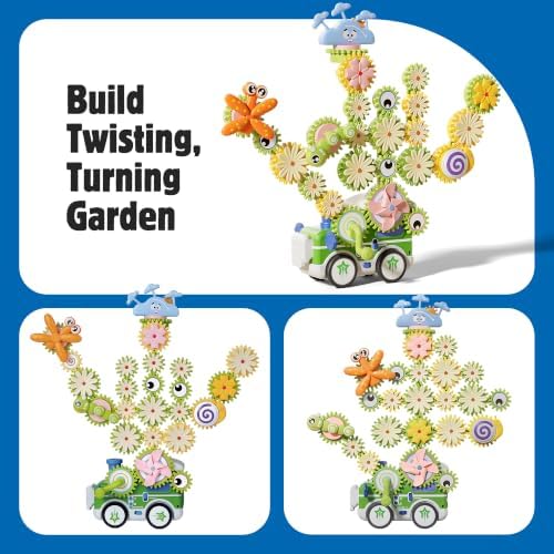 4 in 1 STEM Gear Toys for Kids Ages 3+, Educational Building Blocks, 61Pcs - Image 3