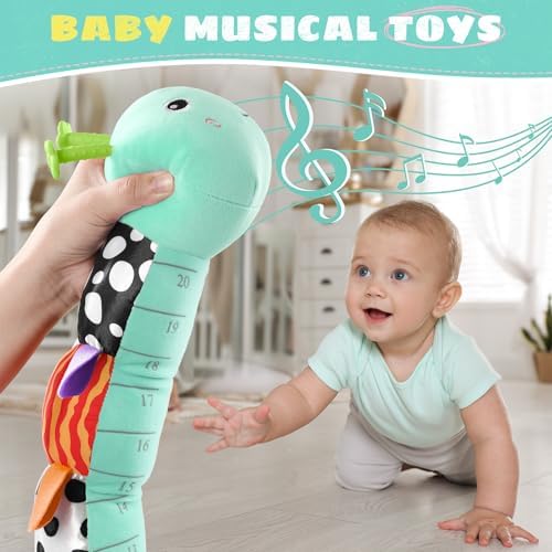 AWOTOY Baby Toys 6-12 Months Music Caterpillar Stuffed Animals Infant Toys - Image 4