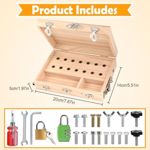 Montessori Screwdriver Board Set for 3 4 5 Year Old Birthday Gift - Image 2