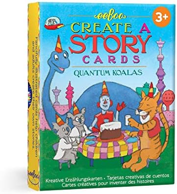 eeBoo: Quantum Koala Create a Story Cards Game, Provides Great Interaction, Creative and Imaginative Play, New Stories Every Time it is Played, Perfect for Ages 3 and up by eeBoo