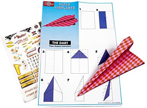 TS Shure by Bendon Paper Airplanes Mini Activity Tin with 20 Paper Airplanes and Sticker Sheet 50435 - Image 3