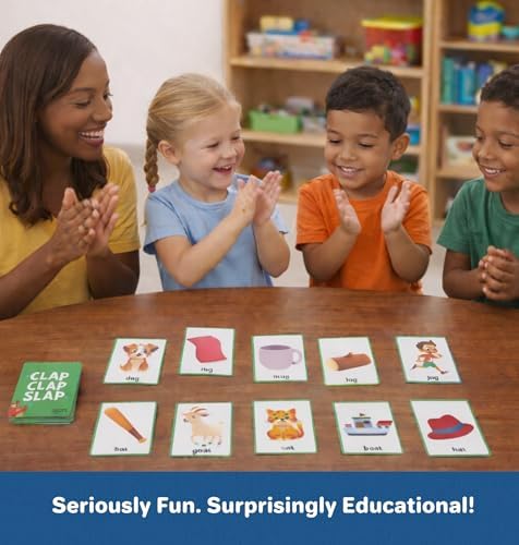 Clever Noodle Clap Clap Slap I Rhyming Games for Kindergarten I Reading Games for Kids I Preschool Learning Activities I Science of Reading - Image 2