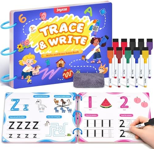 JoyCat Preschool Learning Activities 48 Reusable Pages for 3-8 by JOYCAT