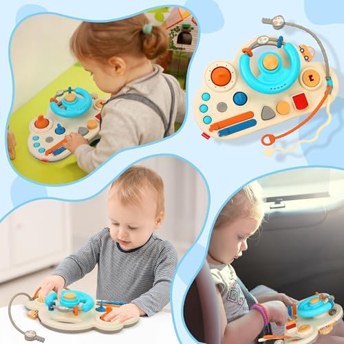 Caterbe Steering Wheel for Toddlers Toys, Baby Montessori Toy for Educational Gift - Image 3