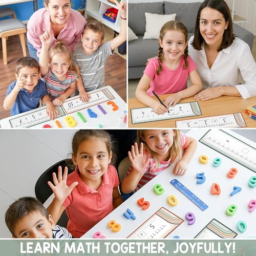 Number Line Dry Erase Boards Cards, 26 Pack 4x14 Rainbow Boho - Image 7