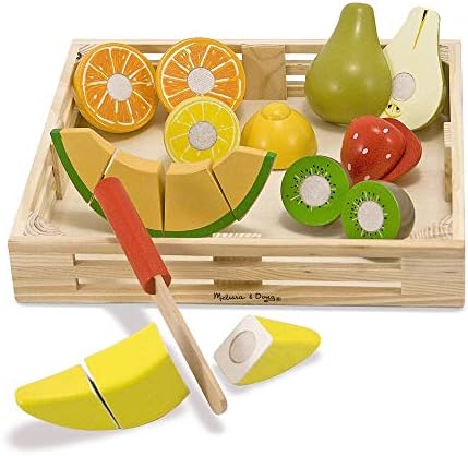 Melissa & Doug Wooden Cutting Fruit Toy Food Set & Pretend Play Kitchen Accessories, Preschool Learning Toys for Girls & Boys 3+ by Unknown