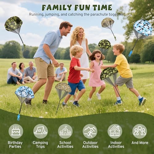 PGXT Parachute Toy for Kids, Outdoor Toys Flying Parachute Men - Image 4