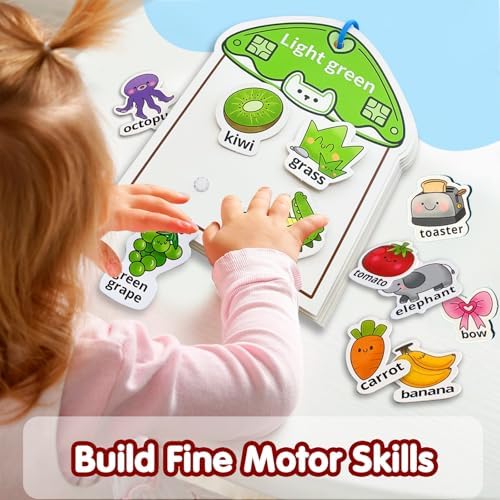 Montessori Busy Book Color Sorting Toys for Toddlers 3-5 Activity Books - Image 5