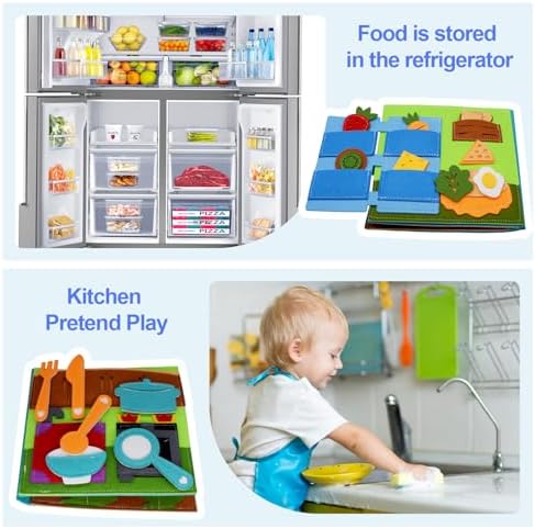 BizyKoady Montessori Busy Book for Toddlers 2-4, Pretend Play Quiet Book - Image 5