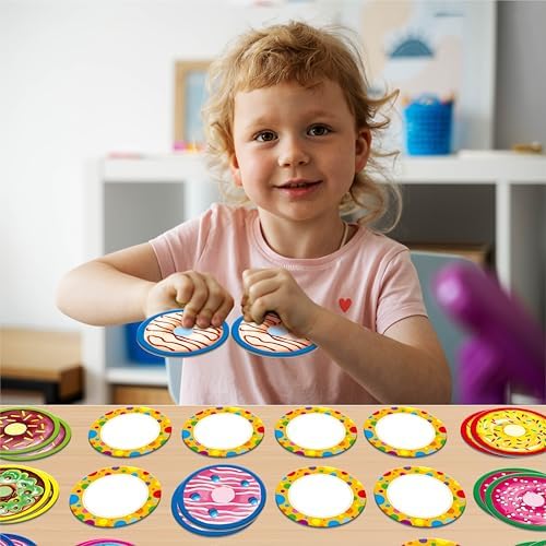 Hebayy 52 PCS Donut Matching Game, 26 Designs Dessert Cards Engaging Food Memory Game, Educational Learning Toys for Preschool 4 5 6 Years Old - Image 7