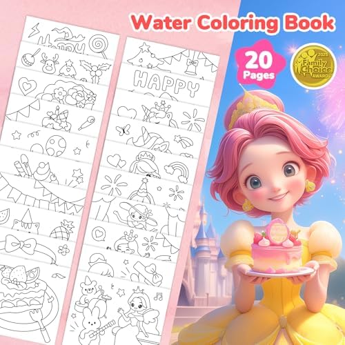 JoyCat Paint with Water Coloring Books for Toddlers (Party) - Image 2