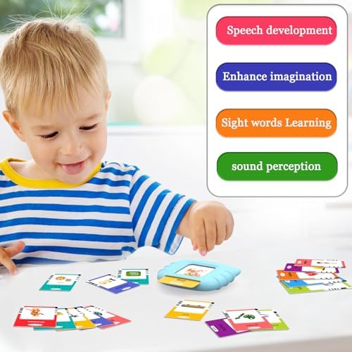Startcan Talking Flash Cards Toys for Girls 1 2 3 4 5 6, Learn ABC, Numbers 0-100, Phrases, Objects, Adjectives, and More Dolch Sight Words,280 Cards with 560 Words/Phrases - Image 5