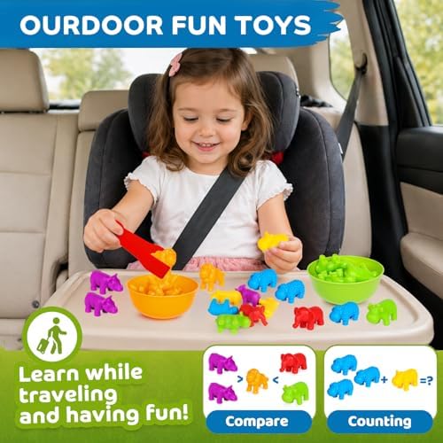 Counting Animals Montessori Toys, Color Sorting Learning Toys for Kids 3-5 - Image 4