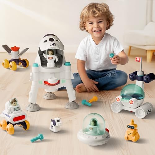 iPlay, iLearn Kids Space Toy, Toddler Spaceship Solar System Planet Playset by iPlayiLearnLLC