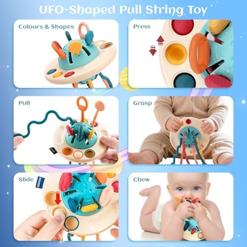Sensory Toys for 1.5 Year Old, Montessori Toys Hanging in Stroller - Image 2