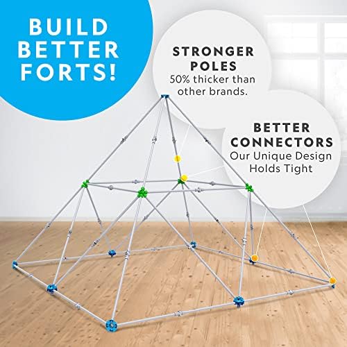 NATIONAL GEOGRAPHIC Kids Fort Building Kit - 135-Piece Indoor Fort Builder, Creative Play, STEM Building Toys for Kids Ages 6 7 8 9 10 11 12, Blanket Fort (Amazon Exclusive) - Image 5