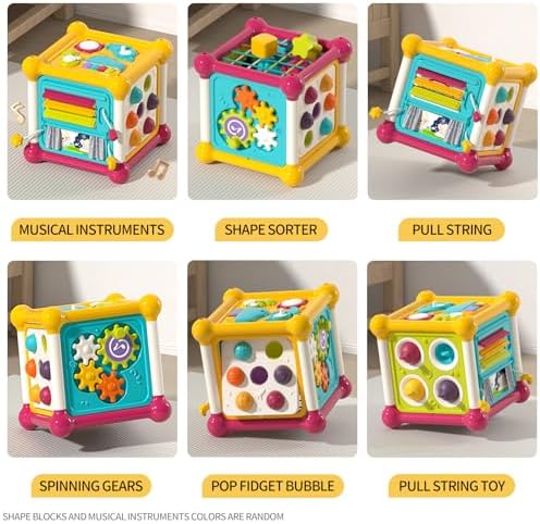 Baby Activity Cube, Early Development Toy with Music for 1 Year Old - Image 5