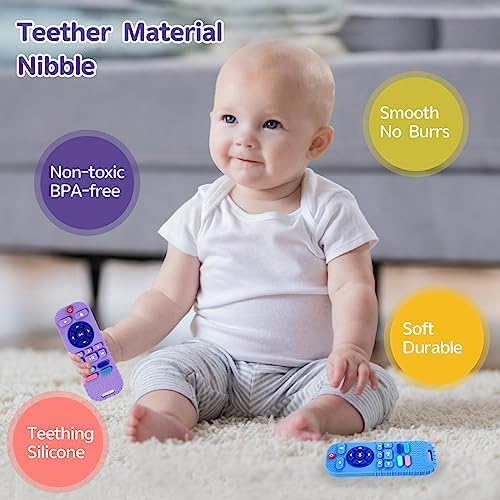 Hooku 2 Pack Silicone Teethers for Babies 6-12 Months, Sensory Teething Toys for Newborns to Toddlers, Infant Girl Boy Gifts - Image 2