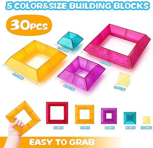 30-Piece STEM Building Blocks Set - Educational Stacking Toys for Kids - Image 5
