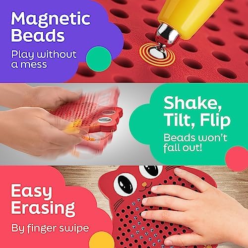 Magnetic Drawing Board for Kids & Toddlers, Airplane & Car Ride Travel Toy - Image 4
