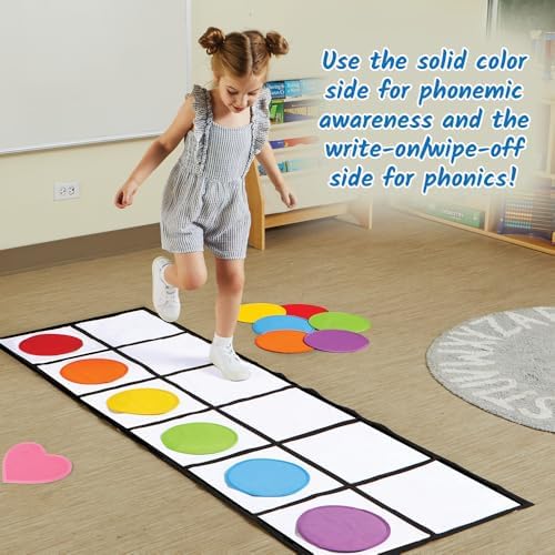 hand2mind Elkonin Box Floor Mat Activity Set, Phonemic Awareness, Ages 3+ - Image 6