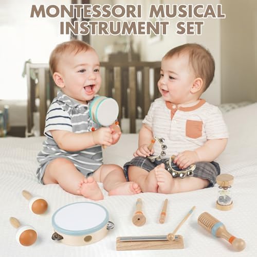 Vanplay Baby Musical Set - Wooden Montessori Toys for 2 3 Year Old - Image 2