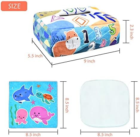 Baby Toys 6-12 Months Tissue Toy Montessori Toy for Babies 6-12 18 Months, Soft Contrast Crinkle Sensory Toys for Toddlers - Image 4