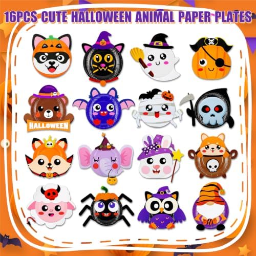 16 Pack Arts and Crafts for Kids Toddler DIY Animal Paper Plate Art Gifts - Image 4