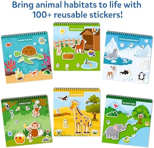 Skillmatics Peelies – Animals, Reusable Stickers, Travel Toy for Toddlers - Image 4
