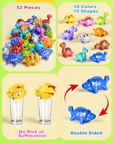 Dinosaur Alphabet Learning Toys for Toddlers Kids 3-5, 10 Unique Dinos - Image 5