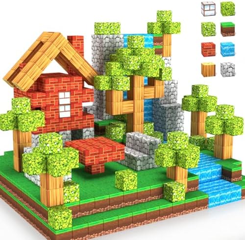 Magnetic Blocks Toys,3D Magnetic Building Toys Blocks Game Set,100PCS Construction Toys for Kids Ages 3+,STEM Sensory Educational Stacking Magnet Blocks, Christmas Birthday Gifts for Boys Girls by Wanplay