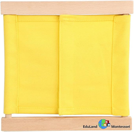 Practical Life Dressing Frames Set: Velcro Frame, Big Button Frame, Buckle and Strap Frame, Snap Fastener Frame, Lacing Frame, Bow Tying Frame, Zipper Frame, and Flower Knot Frame - Image 2