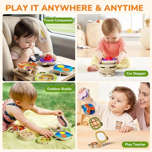 Baby Busy Board Toys for 1 Year Old, Montessori Toys for 1 2 3 Year Old - Image 7