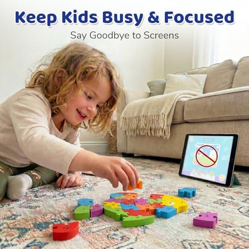 LovesTown Puzzle for Kids, Wooden, 3D Goldfish Shape - Image 5